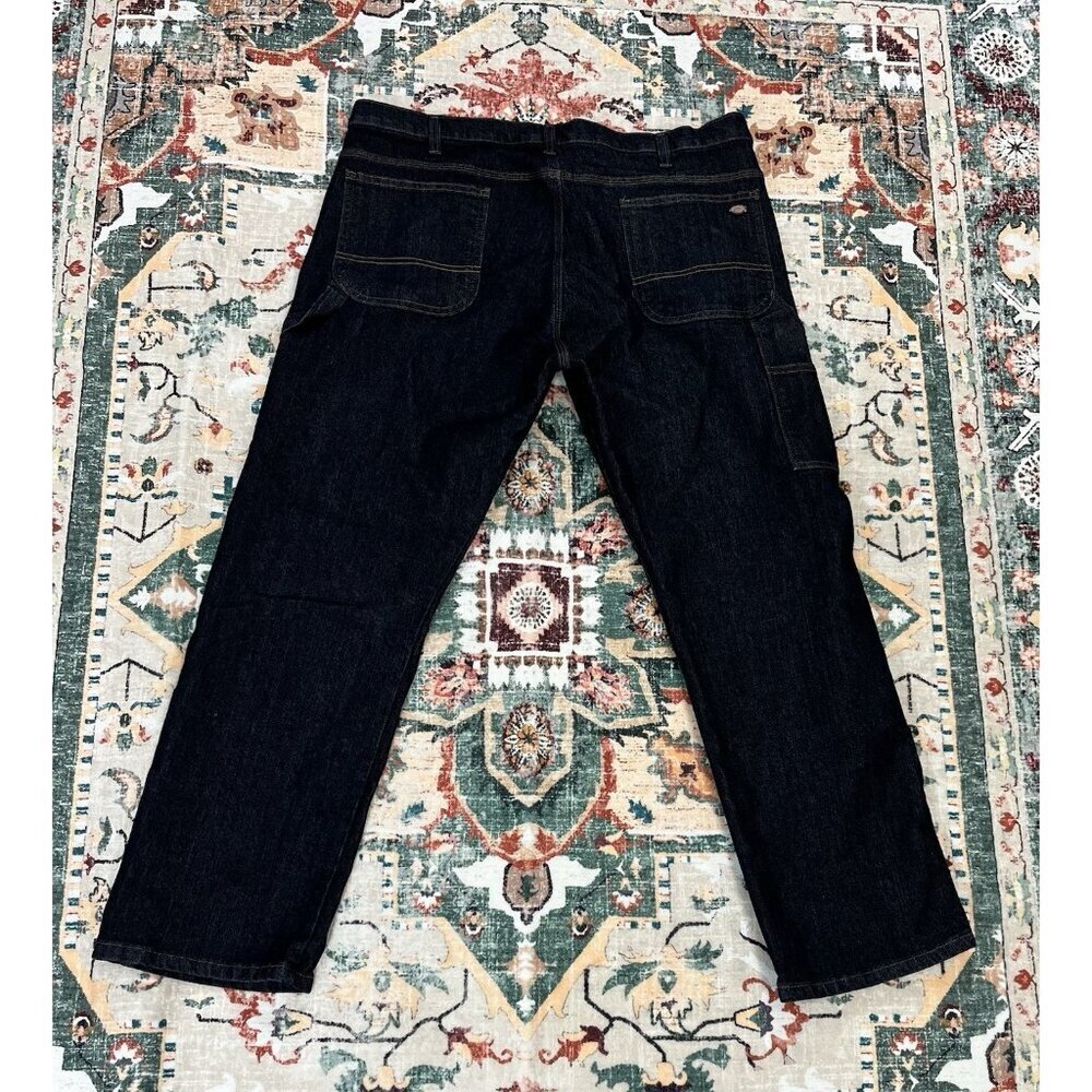 Dickies Men's Cargo Dark Blue Jeans Size 40 X 30 🤖 - Picture 2 of 8